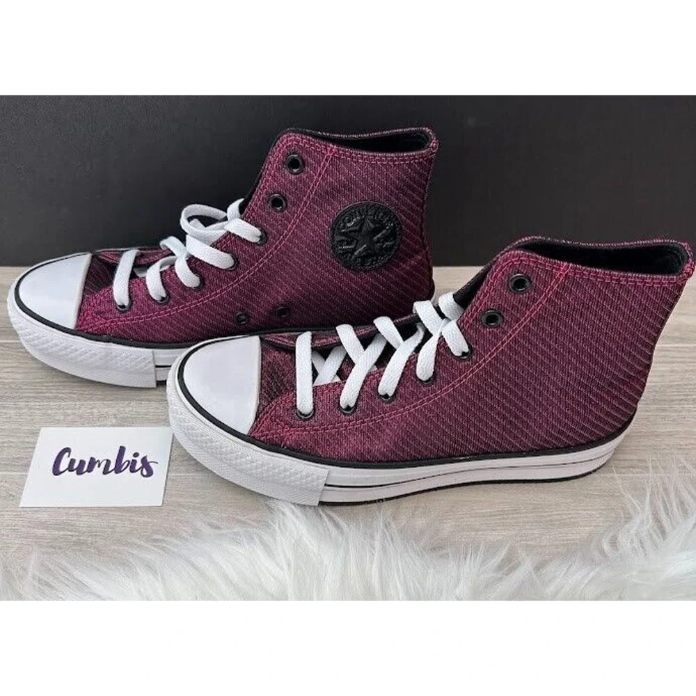 Converse Chuck Taylor Lift Platform SB Canvas Shoes Size 6 Women -Kid 4 A05496C‎